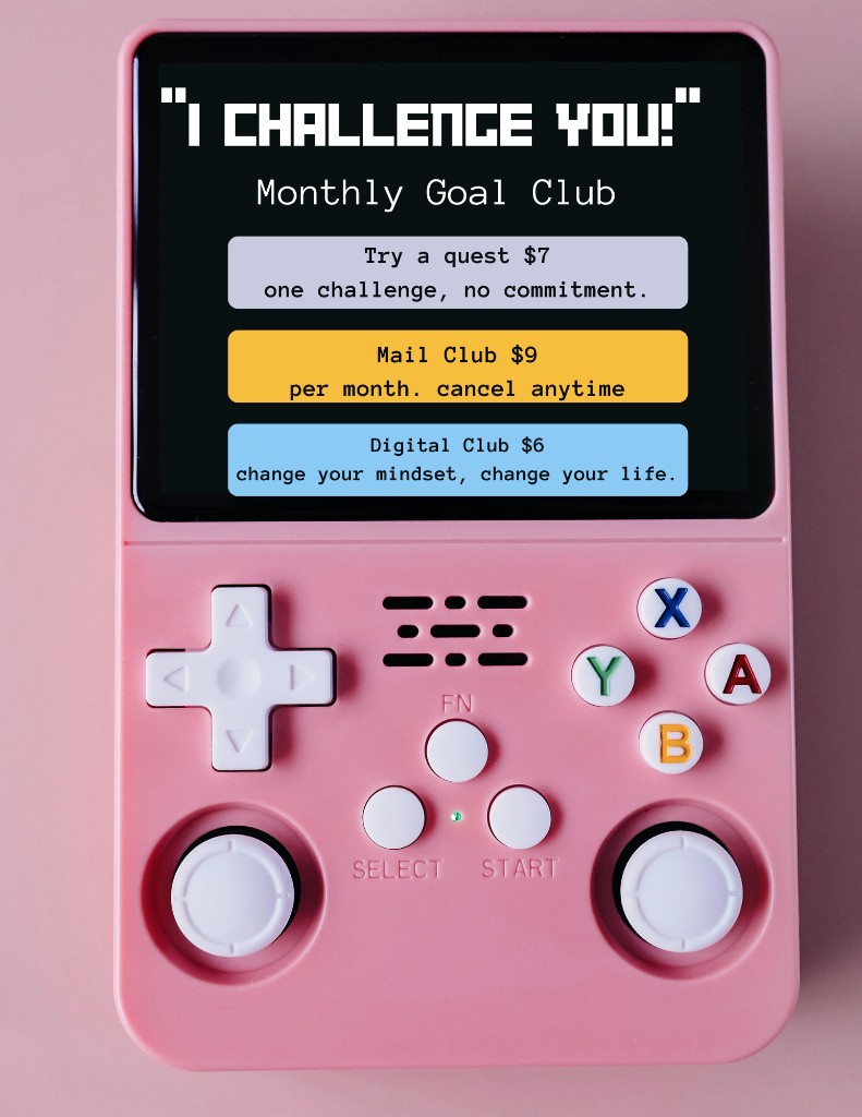 Graphic design — I Challenge You monthly goal club