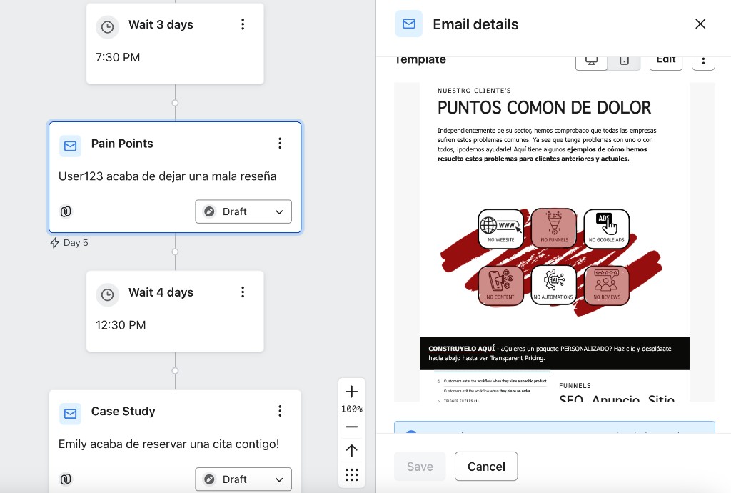 Marketing — pain points automation workflow