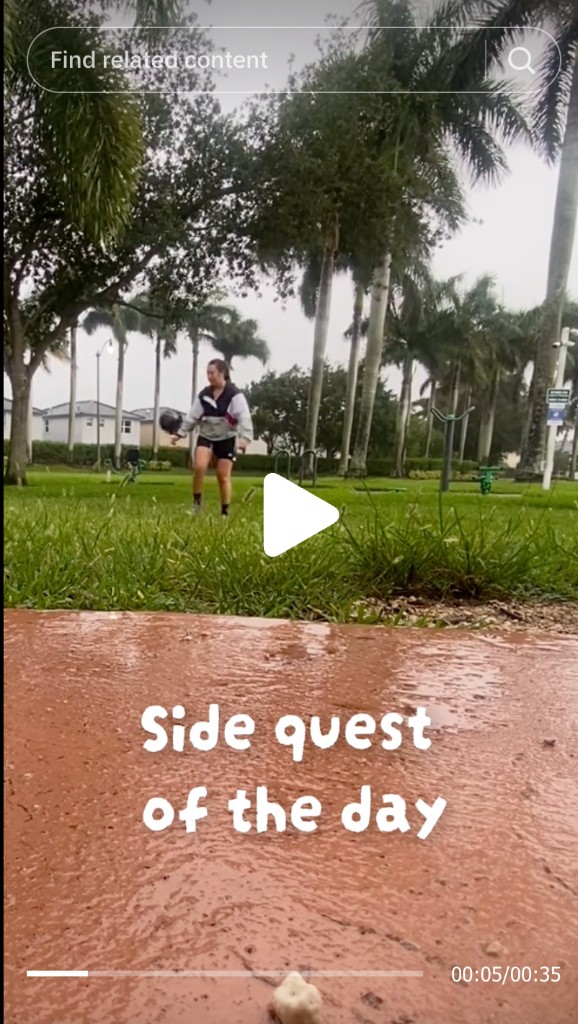 YouTube Short — soccer in the rain